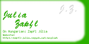 julia zapfl business card